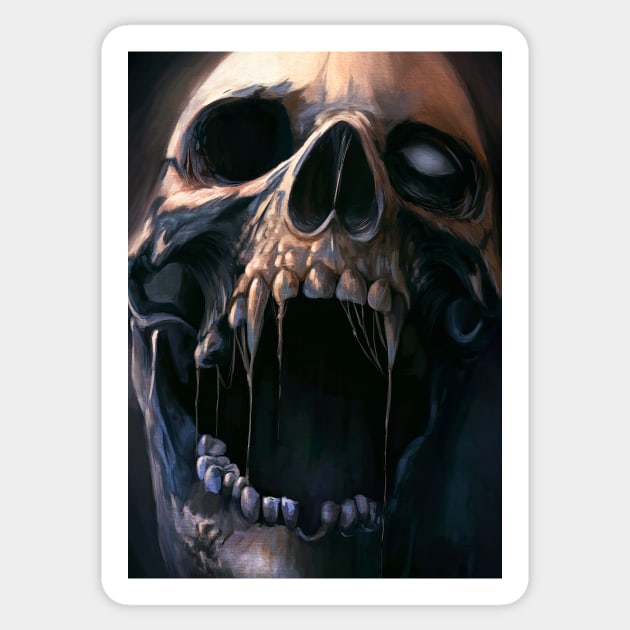 Skull of Agony Sticker by Nightfrost